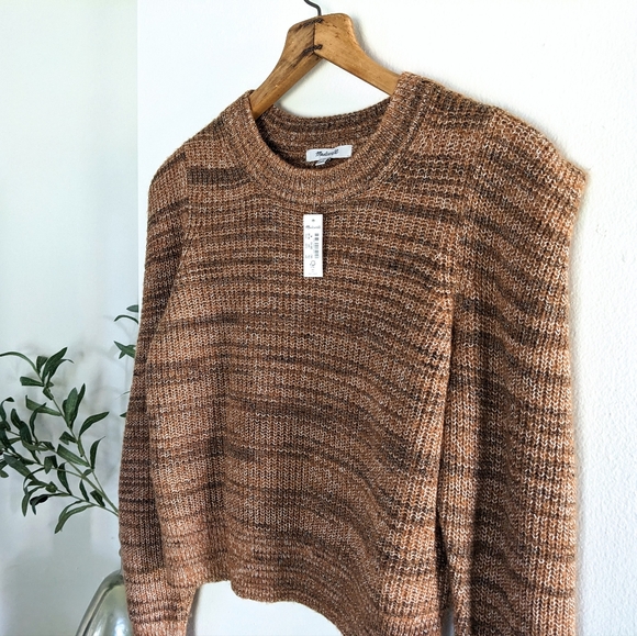 NWT Madewell Space-Dyed Prentiss Pullover Knit Alpaca Sweater - Picture 8 of 13